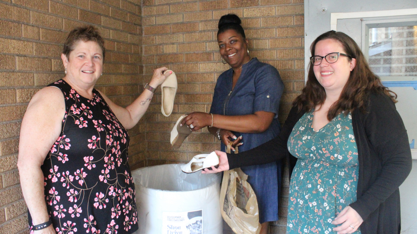 Shoe drive is latest project for women’s resource center